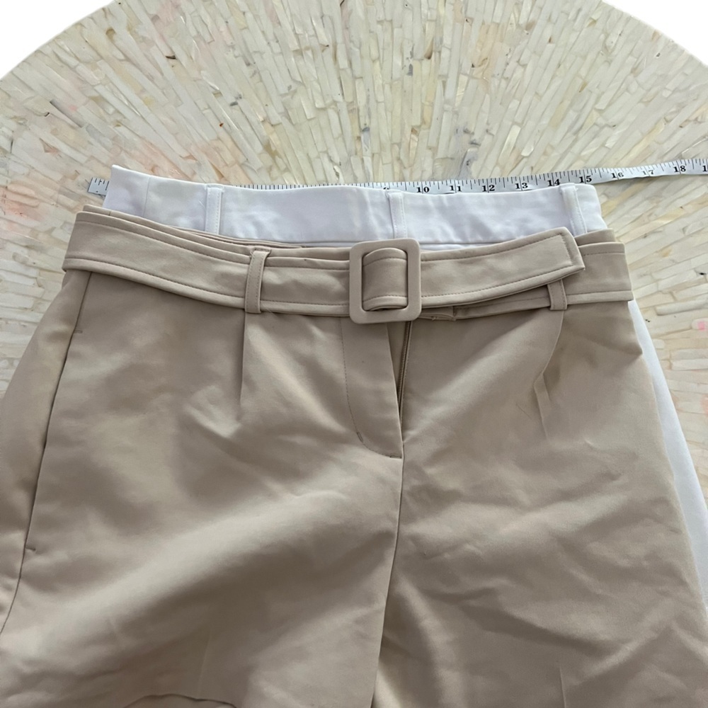 EXPRESS Women’s x2 White and Khaki Size 4